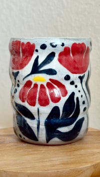 Red Floral Vase
