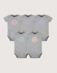 Image 2 of Hmong Snail Pattern Baby Girl Bodysuit (1)