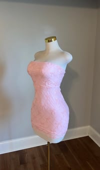 Image 3 of Elle bow mini dress (Pink)