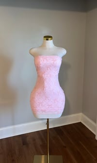 Image 1 of Elle bow mini dress (Pink)