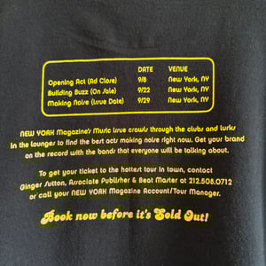 Image of New York Magazine Music Issue '03 Ad Sales T-Shirt