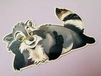 Image 1 of Thumbs up Raccoon Sticker