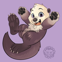 Image 2 of Sea Otter Sticker