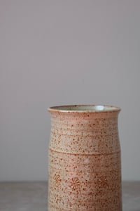 Image 2 of Straight Vase Stamped - Shino