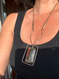 Image 3 of Jasper and brass necklace