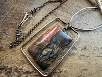 Image 4 of Jasper and brass necklace