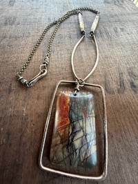 Image 6 of Jasper and brass necklace