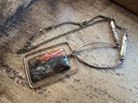Image 1 of Jasper and brass necklace