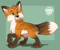 Image 2 of Red Fox Sticker