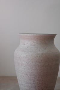 Image 2 of Large Vase Stamped - Oatmeal
