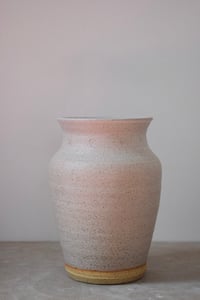 Image 3 of Large Vase Stamped - Oatmeal