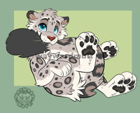 Image 2 of Snow Leopard Sticker