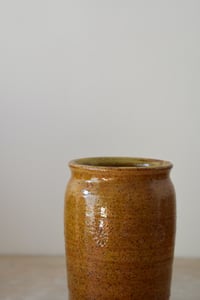 Image 2 of Short Vase Stamped - Honey