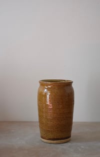 Image 1 of Short Vase Stamped - Honey