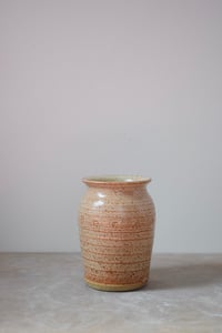 Image 1 of Short Vase Stamped - Shino