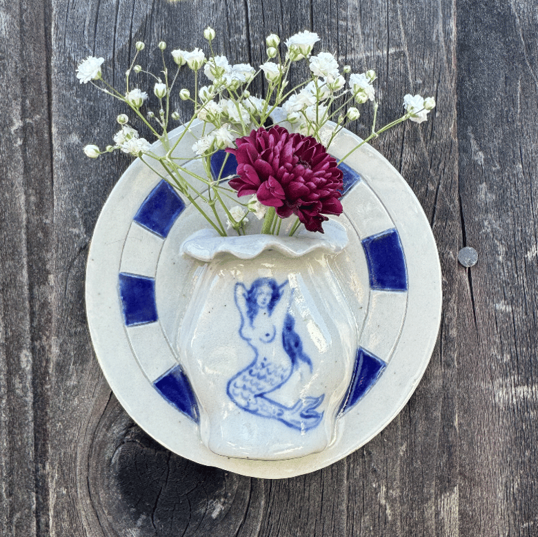 Image of Mermaid Wall Vase - Circle