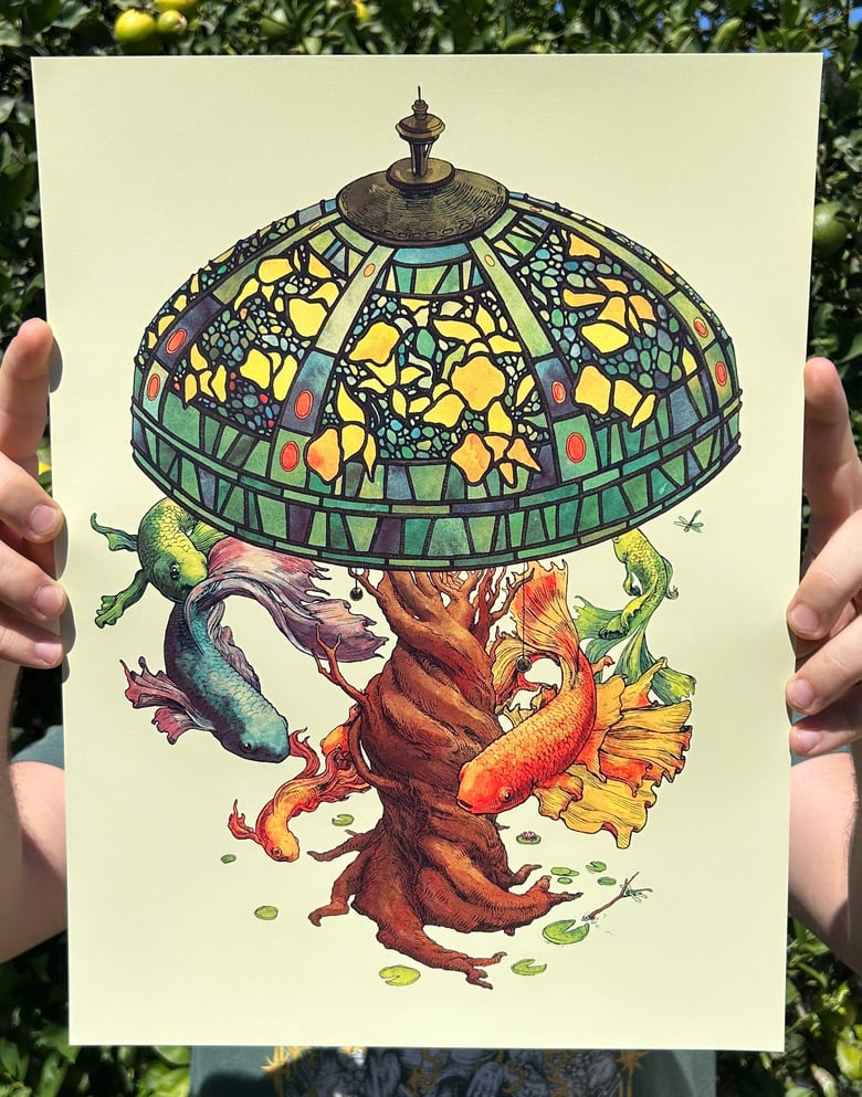 Image of Lamp Swimming - Art Print