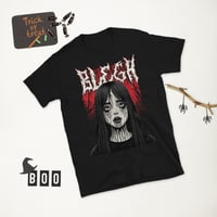 Image 2 of BLOOD RUNS BLACK BLEGH T-SHIRT