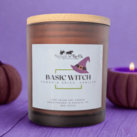 Basic Witch Soy Candle – Pumpkin Spice & Vanilla | 100% Soy Wax Candle