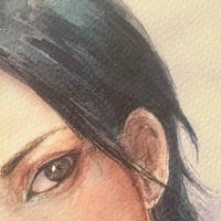 Image 3 of Ada Wong RE4 Remake Watercolor Portrait: Fan Art Print