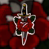 Image 1 of Traditional rose and dagger floor rug 