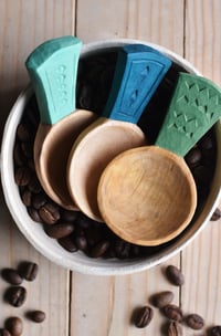 Image 1 of Hand carved coffee scoops 