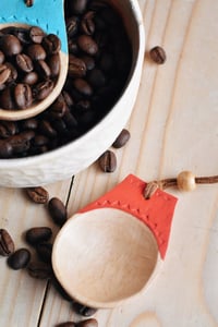 Image 2 of Hand carved caddy coffee scoops