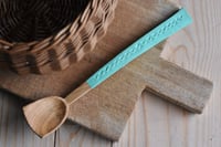 Image 2 of Hand carved cherry wood jar spoon 