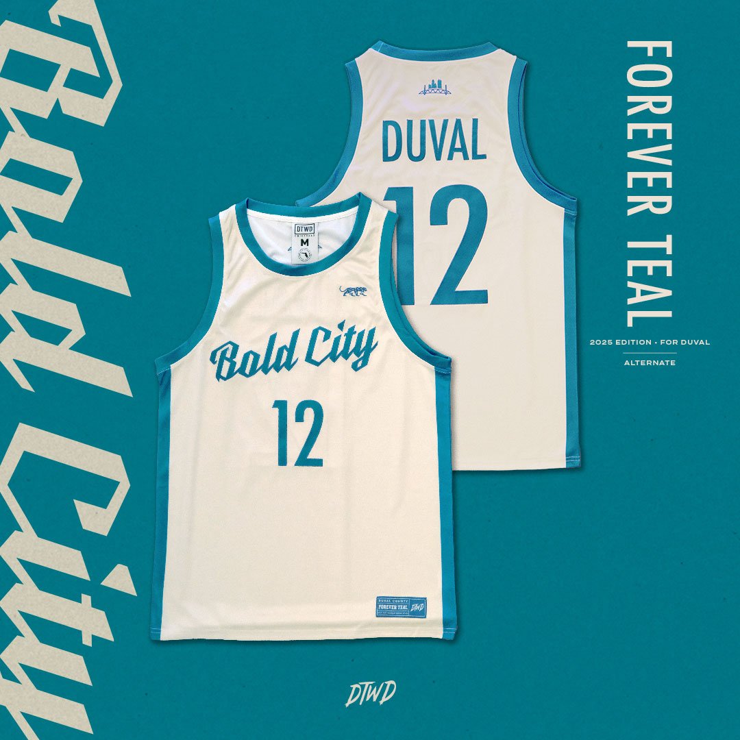 Image of Forever Teal - 2025 cream-alternate jersey 