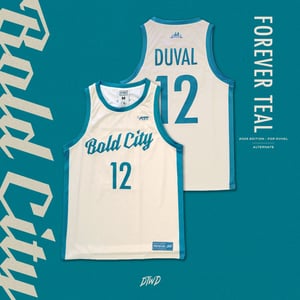 Image of Forever Teal - 2025 cream-alternate jersey 