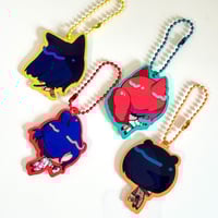 Image 2 of MS Gundam GQuuuuuuX Puffy Charm | Machu, Nyan, Shuji, Shiiko