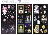Image 2 of Ib | Madoka Magica | Dungeon Meshi Sticker Sheet