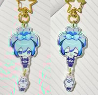 Image 5 of Cinnamiku Acrylic Pins + Chain Acrylic Keychain