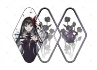 Image 5 of [PREORDER] Madoka & Homura Dry Flower Acrylic Charm