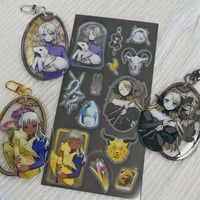 Image 3 of Delicious in Dungeon Dry Flower Acrylic Charms | Marcille, Thistle, Mithrun