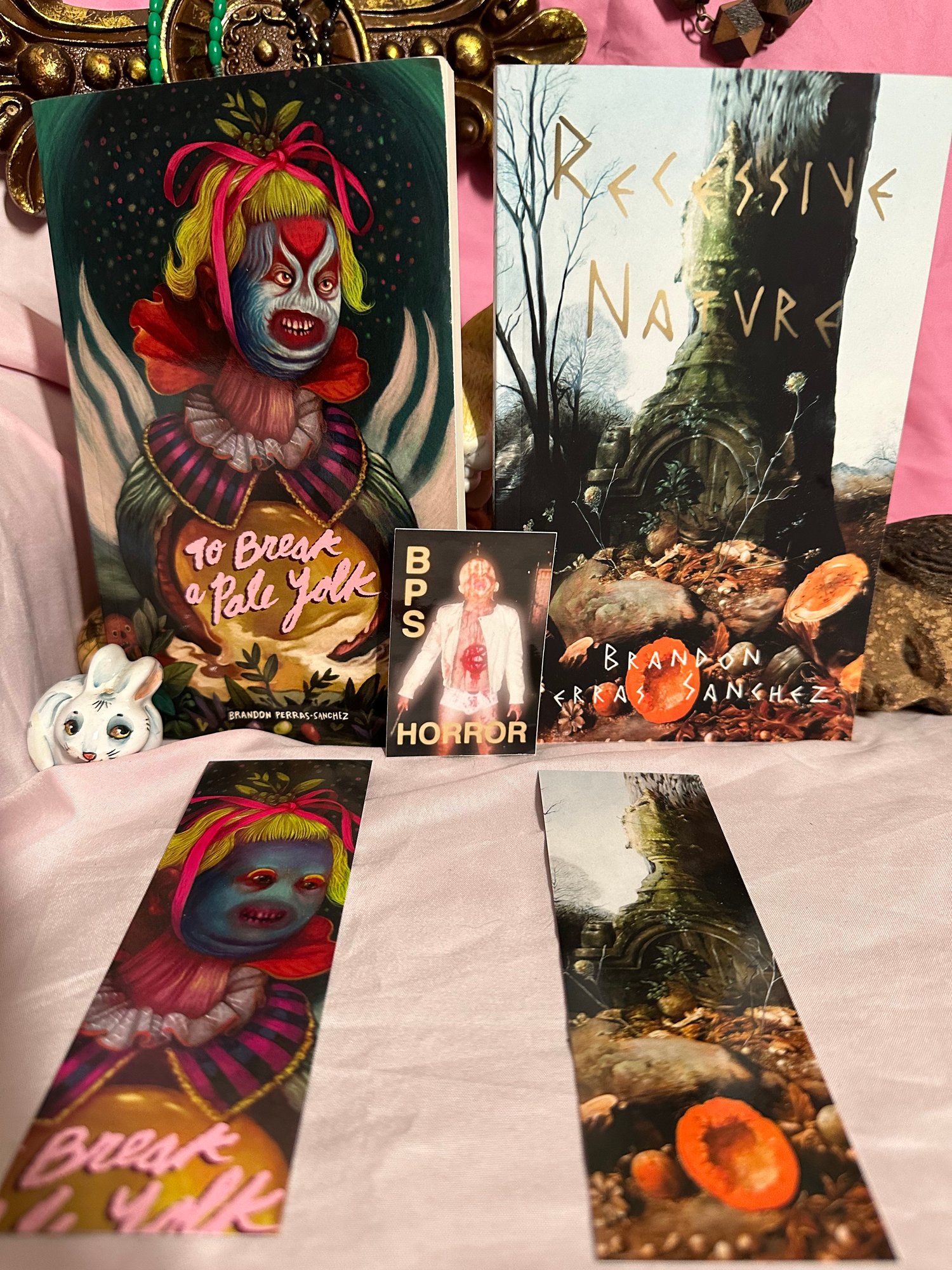 Image of To Break a Pale Yolk Signed Paperback and Recessive Nature  Signed Paperback Bundle