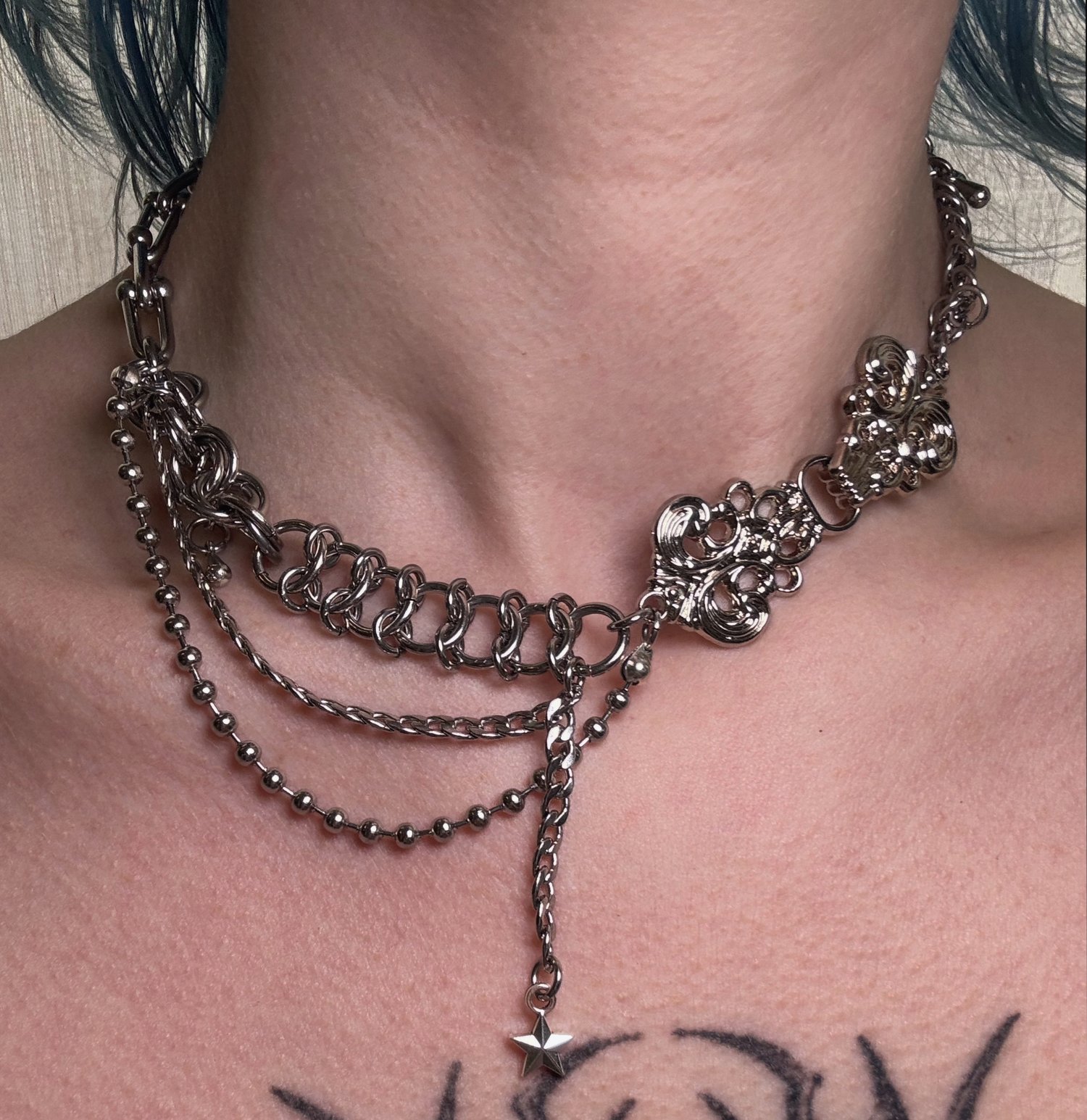 Image of Adorned Drapery Choker