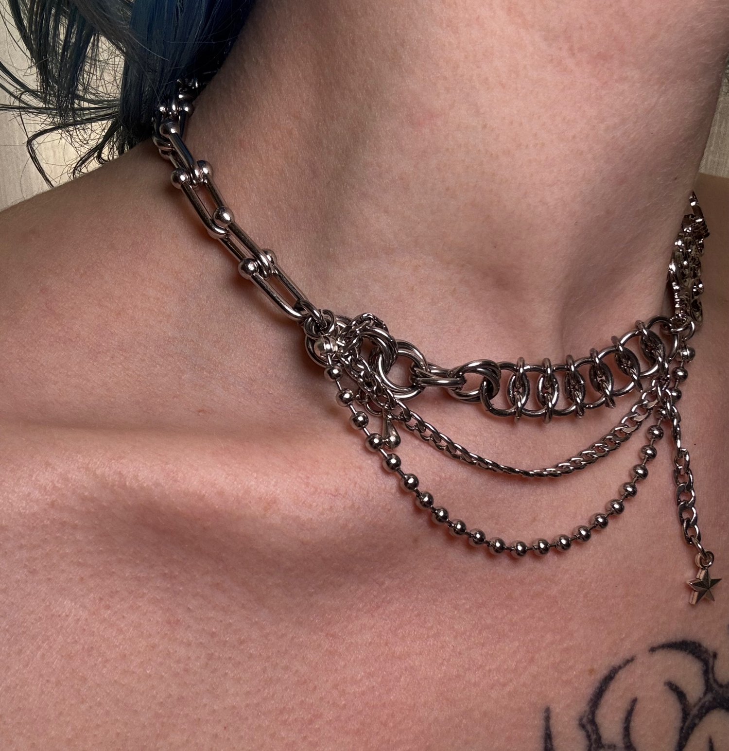 Image of Adorned Drapery Choker