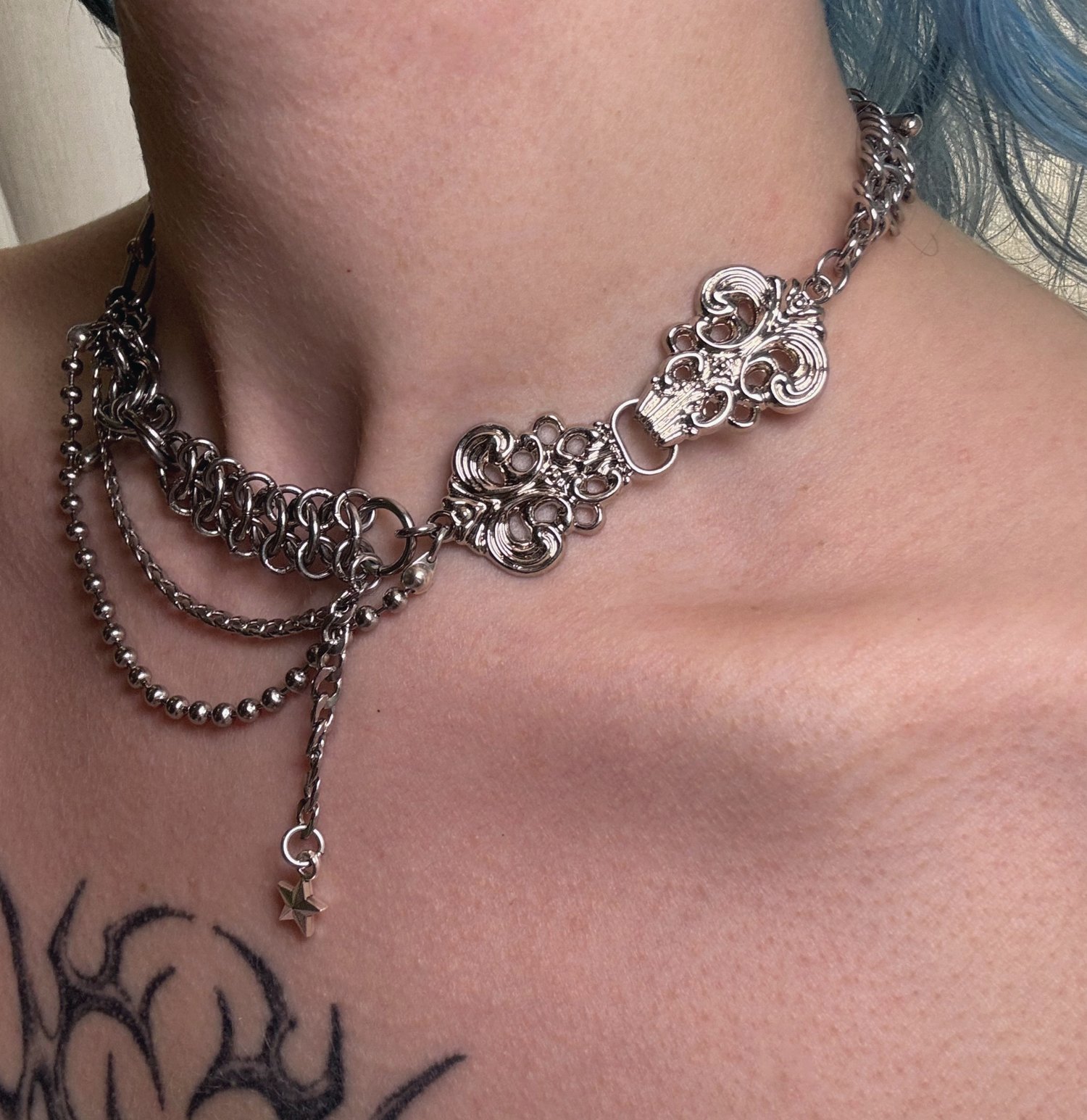 Image of Adorned Drapery Choker