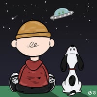 Charlie, Snoopy and a UFO