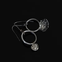 Image 2 of Some Like it Odd Silver Rustic Earrings