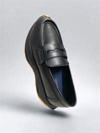 Image 2 of T.ground loafer sneaker black leather made in Korea 