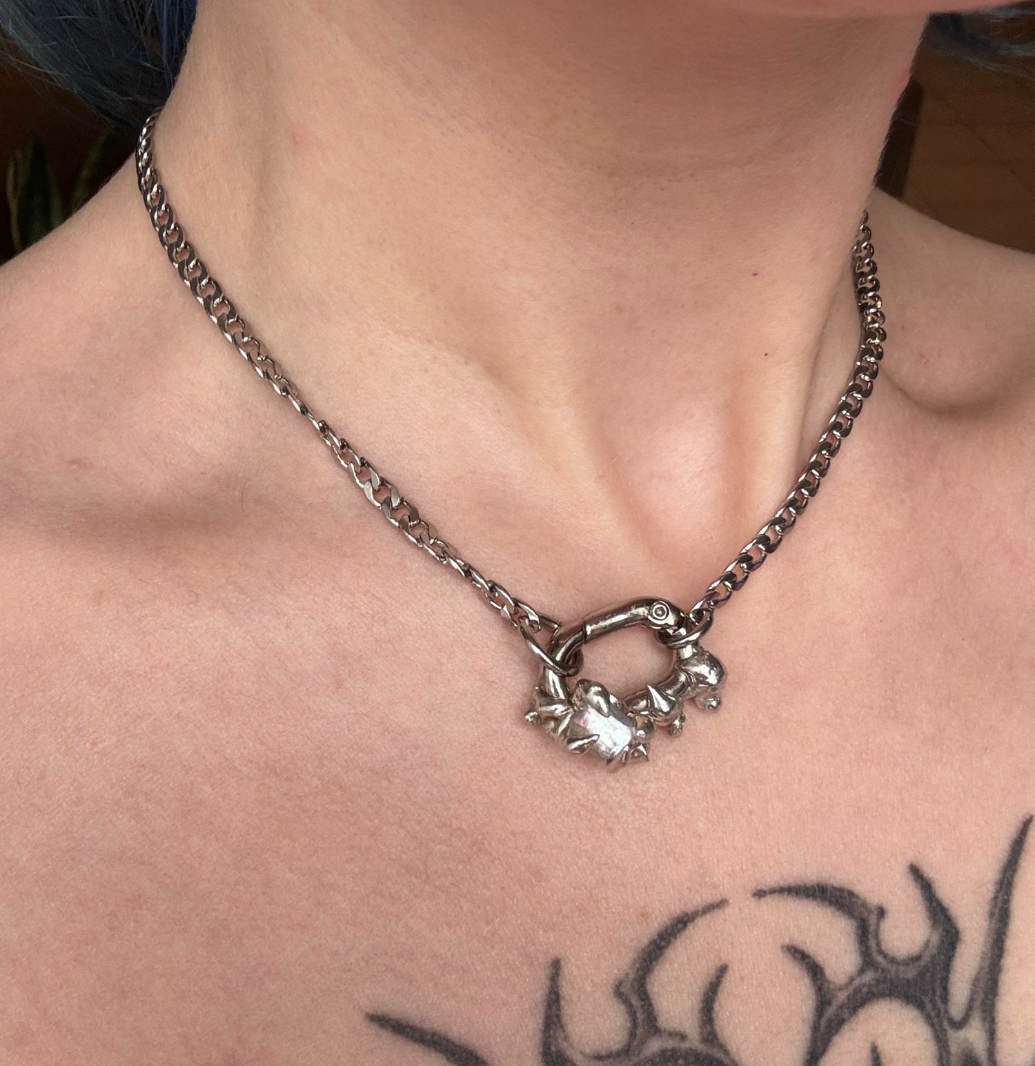 Image of Locked Choker: Cuban Link