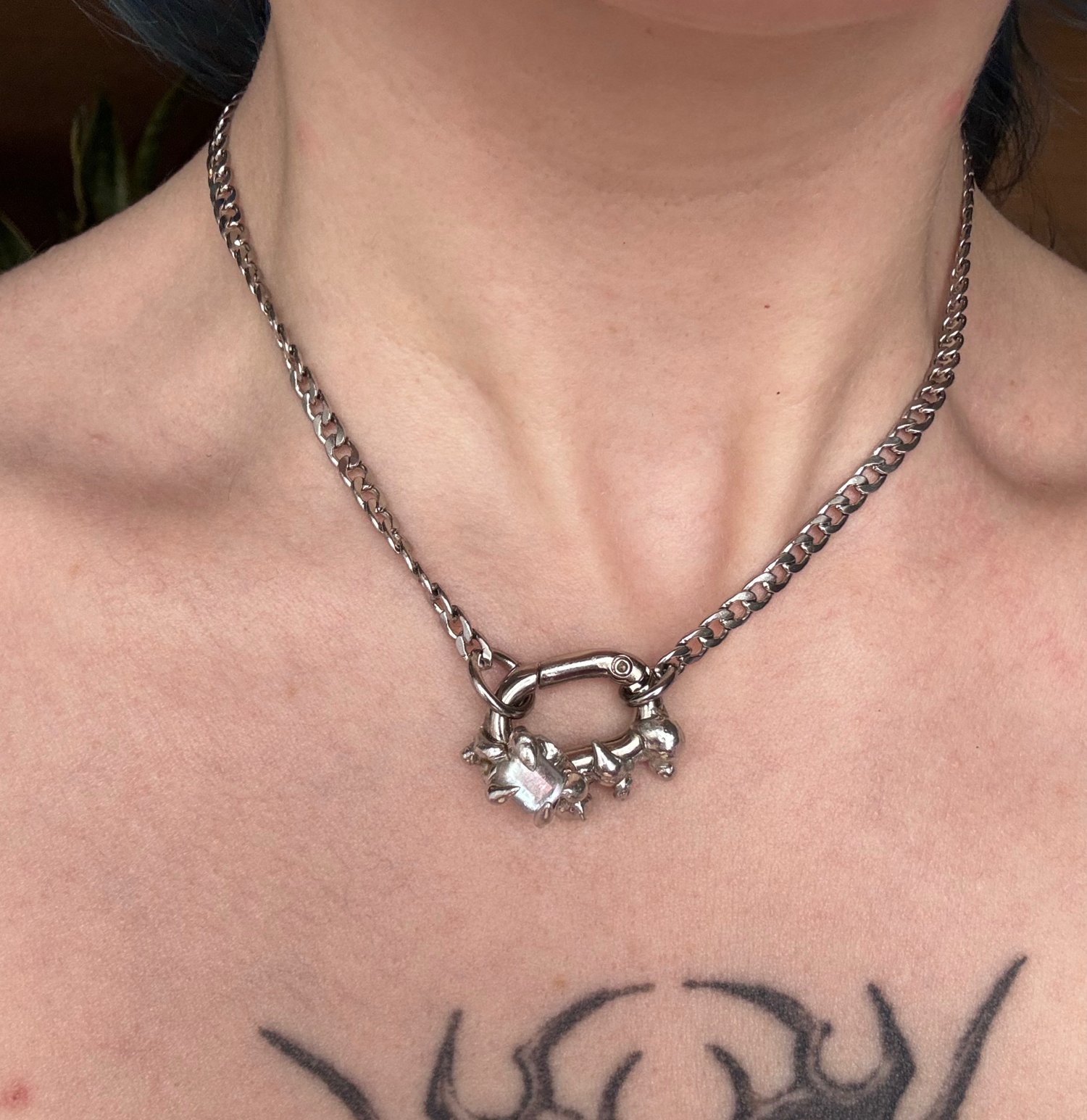 Image of Locked Choker: Cuban Link