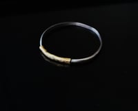 Image 2 of Golden Light Silver Bangle