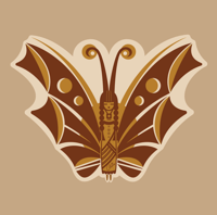 MARIPOSA Decals - Pack of two - Rust