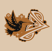 Image 1 of HUMMINGBIRD Decals - Pack of two - Black/Roast