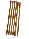 PAIR - Escrima Kali Rattan Sticks Heavy Carved Burnt Rattan Arnis FMA  