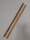 PAIR - Escrima Kali Rattan Sticks Heavy Carved Burnt Rattan Arnis FMA  