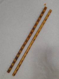 Image 3 of PAIR - Escrima Kali Rattan Sticks Heavy Carved Burnt Rattan Arnis FMA  